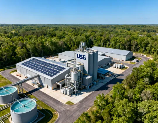 USG sustainable manufacturing facility